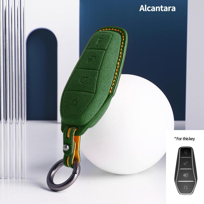 Made for Alcantara Car Remote Key Case Bag For BYD Qin Han Tang Song pro plus MAX Ev Atto 3e2 Seal dolphin frigate07 Destroyer05