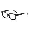 Women's Large Frame Anti-Blue Light Flat Lens Glasses - Simple, High-End Look, No Prescription Needed