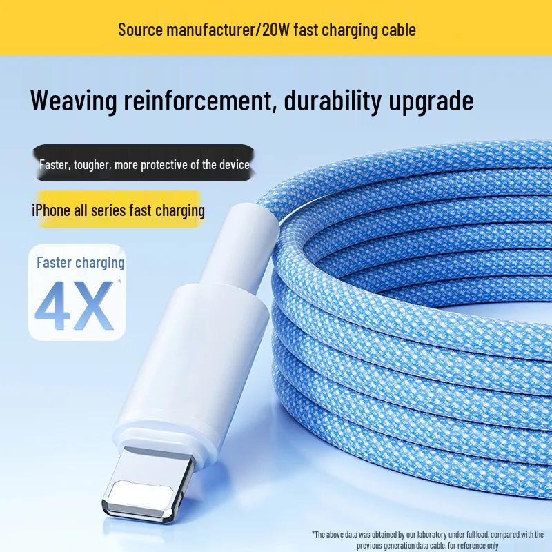 Braided PD20W Super Fast Charging Cable for Apple 14 Pro Max & Phone 13