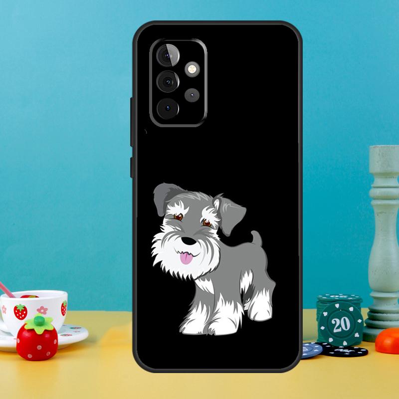 Miniature Schnauzer dog art Case For Samsung Galaxy A14 A24 A34 A54 A12 A22 A32 A52 S A13 A33 A53 A51 A71 Phone Cover