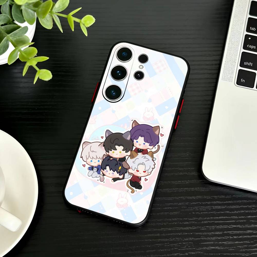 

U-Love And Deepspace Phone Case For Samsung S26,S25,S24,S23,S22,S21,S20,Ultra,Plus,FE Black Soft Cover Samsung S23plus5G