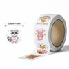 Cartoon Animal Encouragement Roll Stickers Self Adhesive Waterproof Reward Decals Teacher Classroom Diy Scrapbook Journal Decor