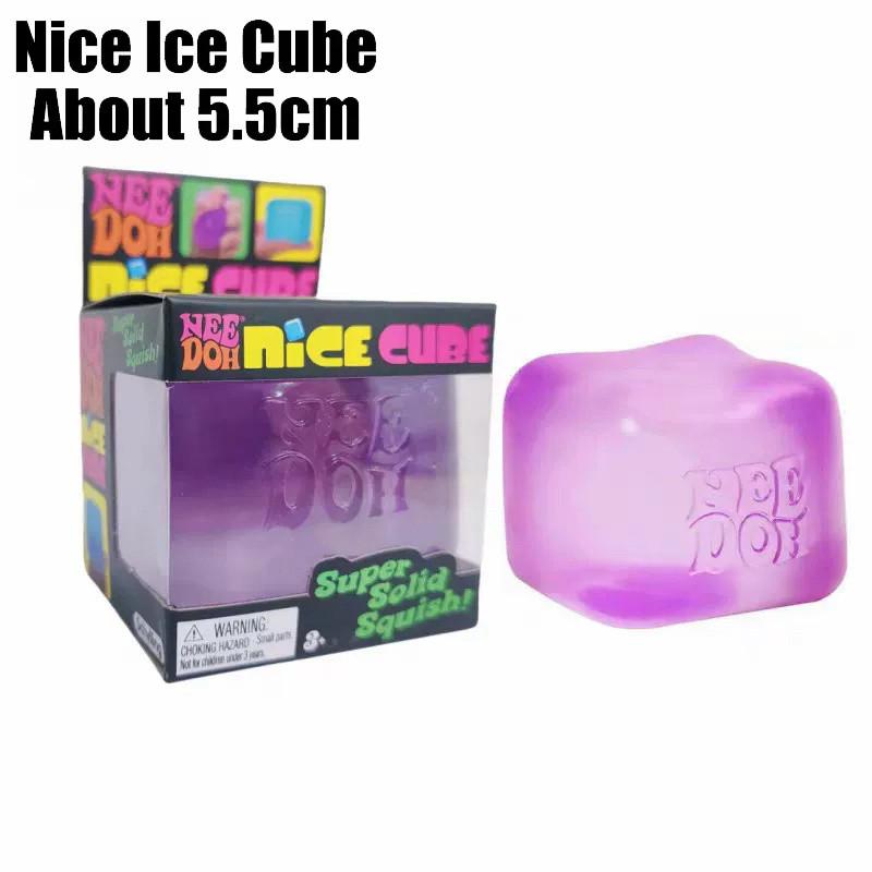 Needoh Mini Nice Ice Baby Teenie Velikost Berg Super Kostka Hračka Mačkací Pomalé Vracení Uvolňovač Stresu pro Úzkost Autismus Senzorická Hra