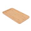 Bathroom Vanity Tray Cosmetics Storage Makeup Organizer Rectangular Bamboo Wood Modern Home Decor