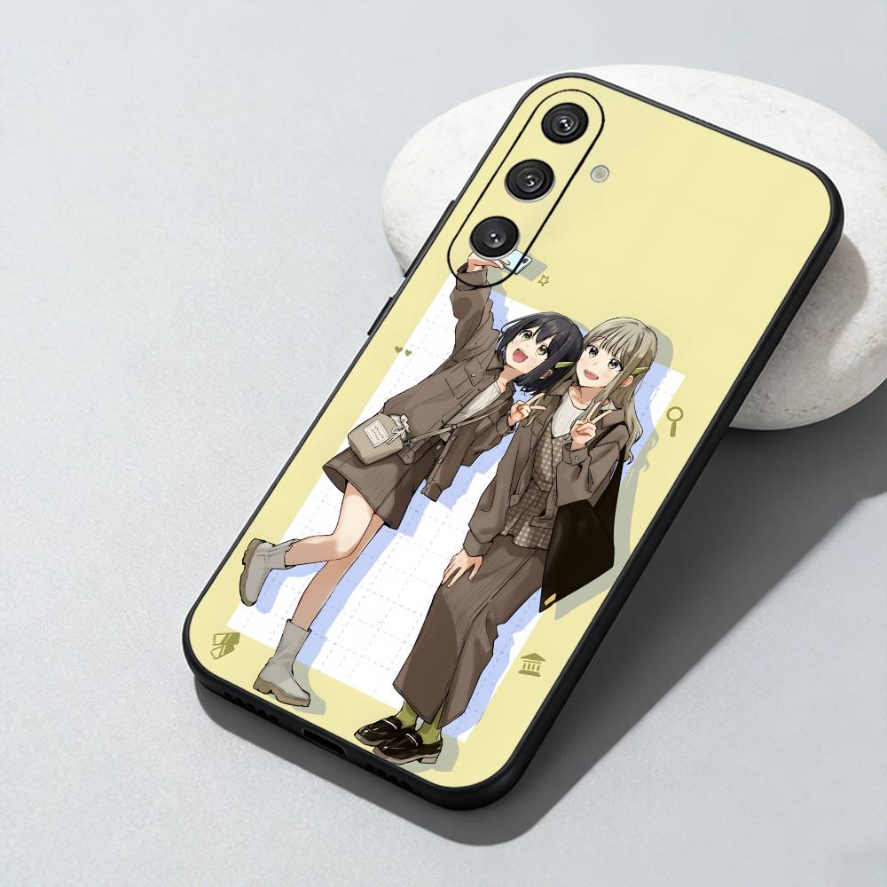 AaS Lesbian A-Adachi And S-Shimamura Phone Case For Samsung Galaxy A73,A72,A71,A70,A52,A51 Others Soft Black Cover