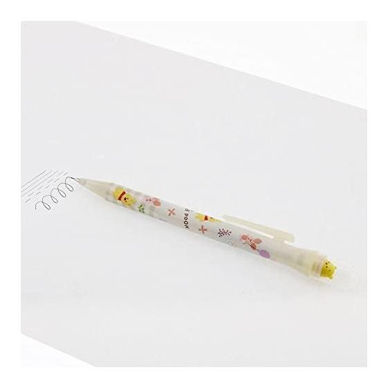 Sun-Star Stationery Disney Mechanical Pencil "Kurukuru Dome Pen" Winnie the Pooh S4480996 - Mascot Rotates with Each Click, Cute Small Mascot Inside