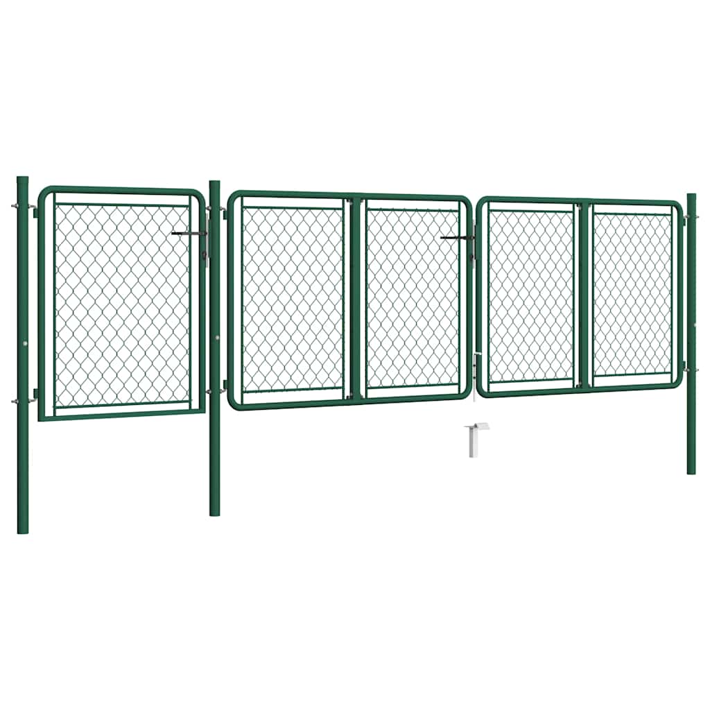 Steel Garden Gate 400 X 100 Cm Green