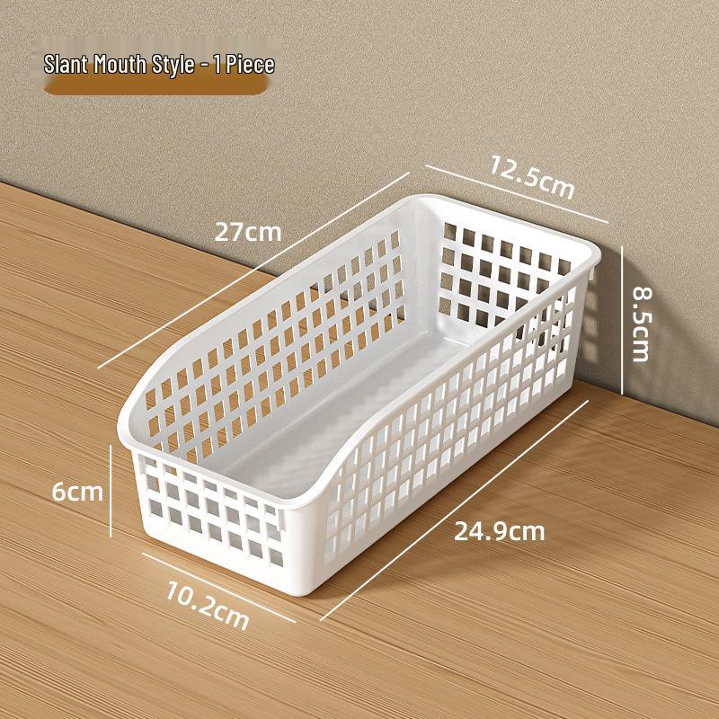 

Hollowed-Out Plastic Desktop Storage Basket Organizer In Stock