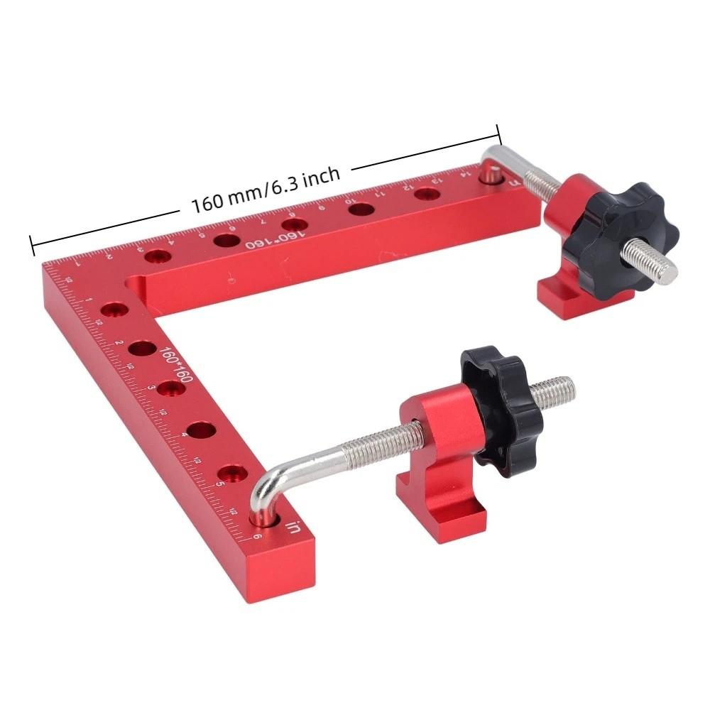 2pcs Aluminum Alloy 90 Degree Corner Clamp Woodworking Positioning Square For Woodworking Carpenter
