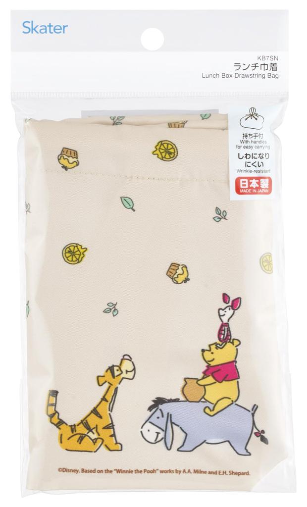 Skater Lunch Made in Disney Winnie the Pooh Honey Cafe Design Children's Bag/Pouch, Japan, KB7SN-A