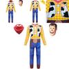 Colorful Toy Story 4 Woody Cosplay Costume For Kids Featuring Long Sleeves Jumpsuit