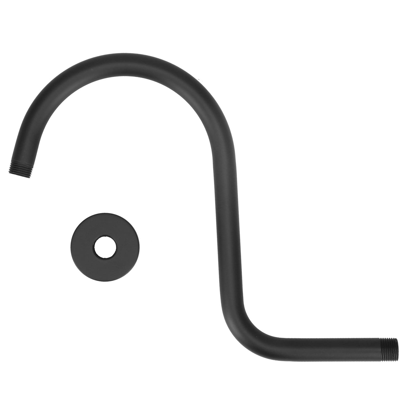 Shower Arm S Shape Gooseneck Stainless Steel Shower Head Extension Arm Bathroom NPT Shower Head Arm for Home233