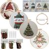 1set Christmas Embroidery Kit, Perfect for Beginners, a Festive Christmas Embroidery Kit, DIY Embroidery Craft Material Kit,