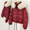 OFTBUY Fluffy Jacket Female Hooded White Duck Down Coat 2025 New Autumn Winter Top Clothing Women Tnick WarmReal Fox Fur Caot