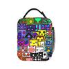 Geometry Dash Spiele Merch Isolierte Lunchtasche für Picknick Aufbewahrungstasche für Lebensmittel Auslaufsicherer Thermokühler Brotdosen