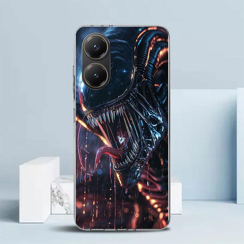 Coole A-Alien X-Xenomorph Soft Hülle für Xiaomi Poco F7 Ultra X7 X6 X5 Pro M7 Handyhülle Redmi 15 15C 13 13C 12 12C 10 10C Druck
