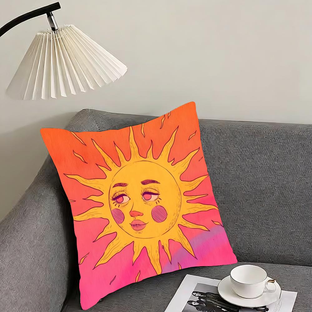 

Sun Fashion Cushion Cover Pillowcase Ultra Soft Skin Friendly Fabric Cloud Like Comfort Concealed Zipper 30x30cm