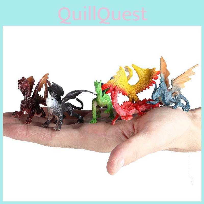 Dinosaur Creature Mini Figures Model Toy Set With Realistic Design For Play Kids