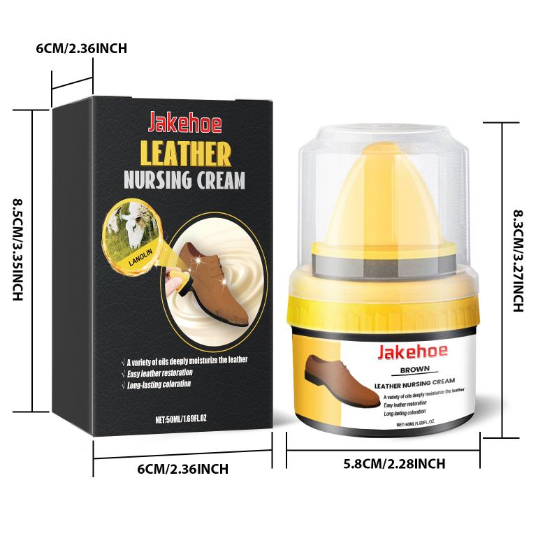 Leather High Gloss Shoe Care Cream Car Seat Sofa Furniture Refurbishment Wax Lanolin Repair Solution for Office Use