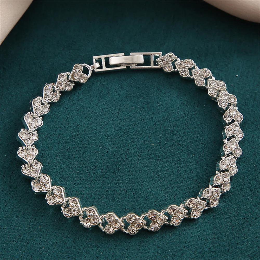 Korean Zircon Roman Luxury Adjustable Bracelet - Elegant Temperament Style