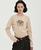 Nigaennikol Mini Butterfly Signature Sleeve Knit_Beige Brown