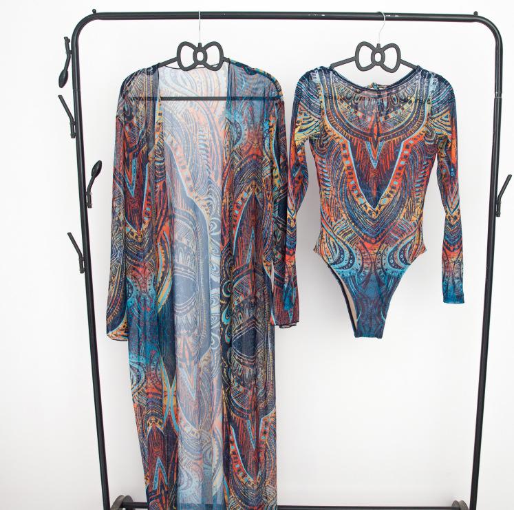 New One-Piece Sunbathing Swimsuit Set