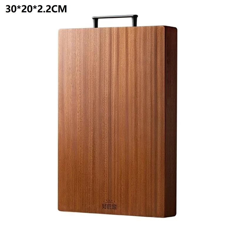 BPA Free Natural Solid Wood Cutting Board Antibacterial Mildew Resistant Double Sided for Vegetable Meat Chopping