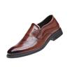 2025 new men's leather shoes office dress business gown men's shoes Wenzhou black leather single shoes wedding shoes