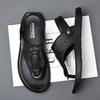 Men's cowhide cool slippers year-old genuine leather non-slip outdoor youth Korean version of flip-flops tide