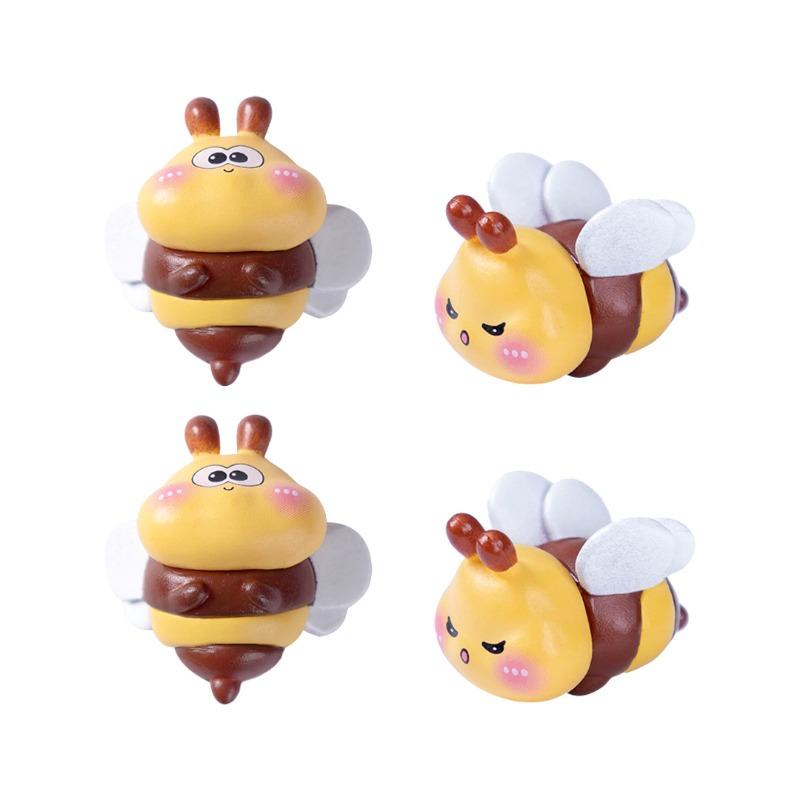 Cute Little Bee Figurin Garden Landscaping Decoration Hanging Accessories Micro-landscape Small Ornaments