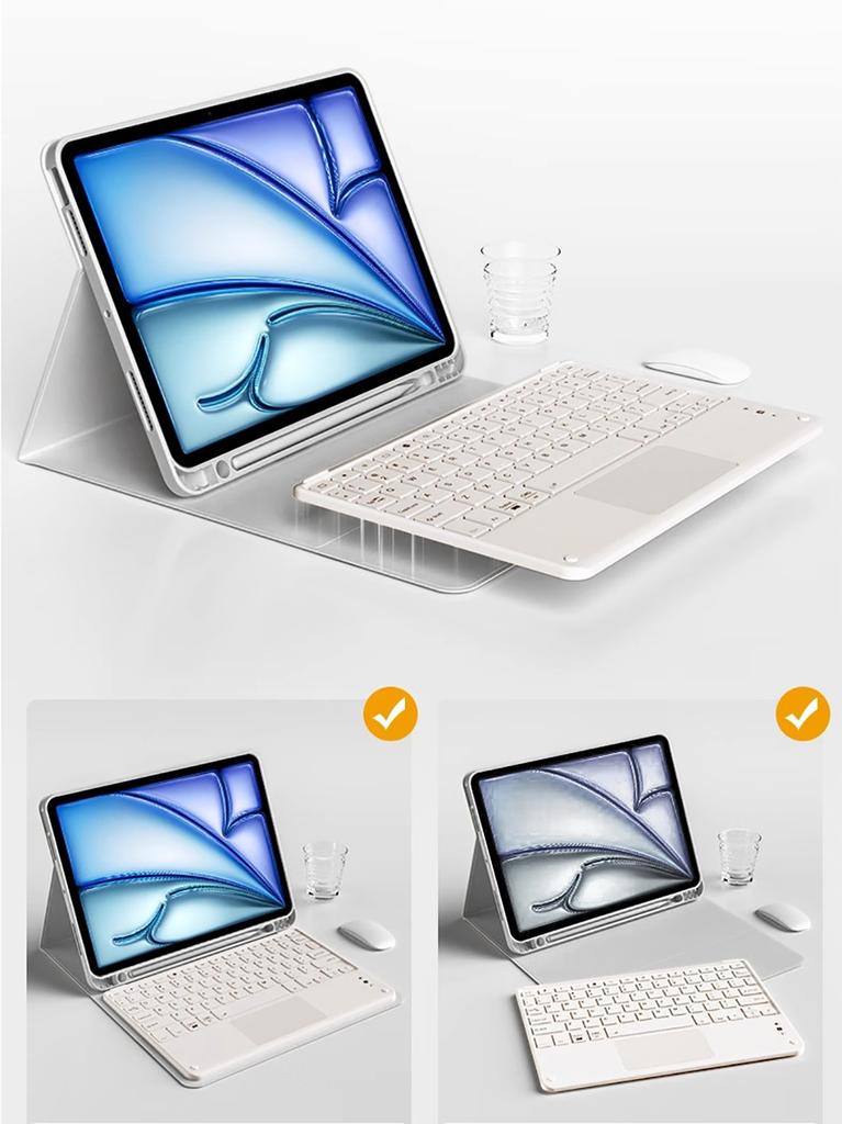 Keyboard Wireless Mouse Magic For iPad Pro 13 11 Case M5 M4 M3 Air 13 11 5 4 10.2 9 8 7 Generation Case Bluetooth Keyboard