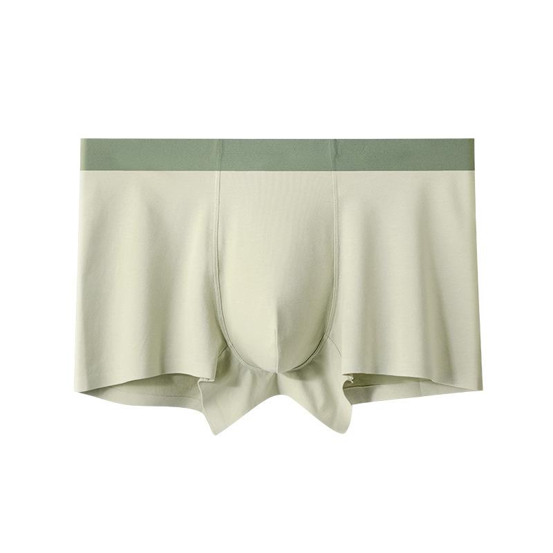Plus Size Men's Spring and Summer Pure Cotton Breathable Antibacterial Crotch Sports Briefs