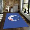 FC Copenhagen Logo Carpet, Blue Lion Pattern Home Decor Rug Suitable for Use As an Anti-slip for Living Room Bedroom Sofas