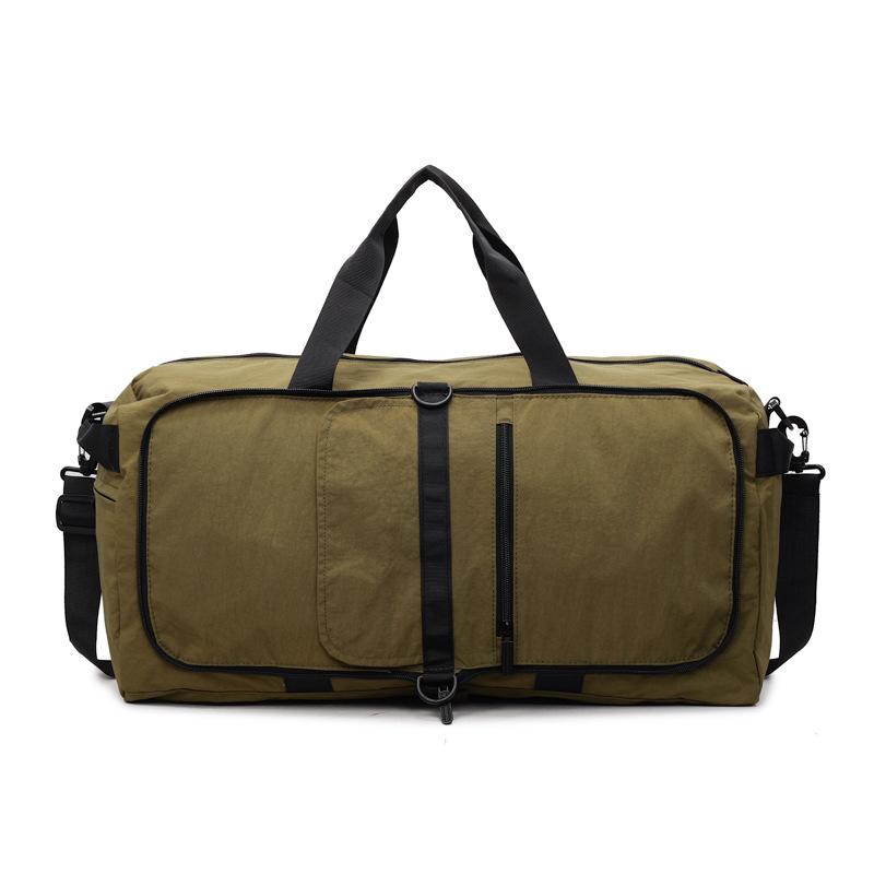 

Large Capacity Travel Bag Folding Bag Waterproof Yoga Fitness Bag Hand Luggage Bag Outdoor Sports Light Storage Bag зелений