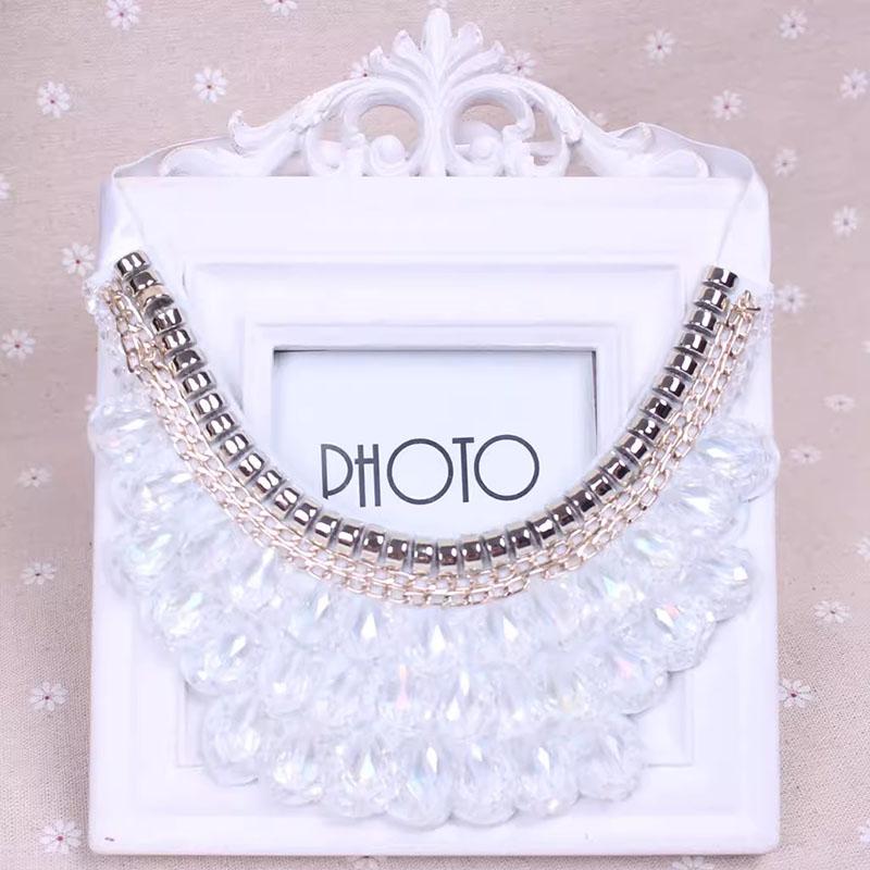 Colar Falso de Diamantes Colar de Gola de Cristal Removível Para Mulheres Gola Falsa Acessórios de Roupa Removíveis Nep Kraagie