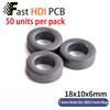 Anti-Interference Ferrite Toroid Core Ni-Zn - High Frequency Common Mode Inductor Ring for Electronic Equipment