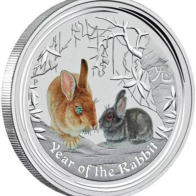 In Stock: Silver-Plated Zodiac Coins - Dragon, Tiger, Dog, Ox