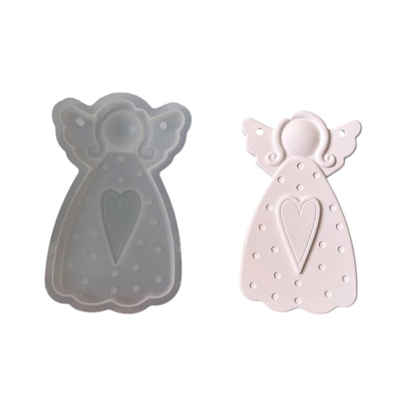 Silicone Angelic Candle Mould With Intricate Girl Designs Easy Releases for Handmade Candle Holiday Decoration Craft
