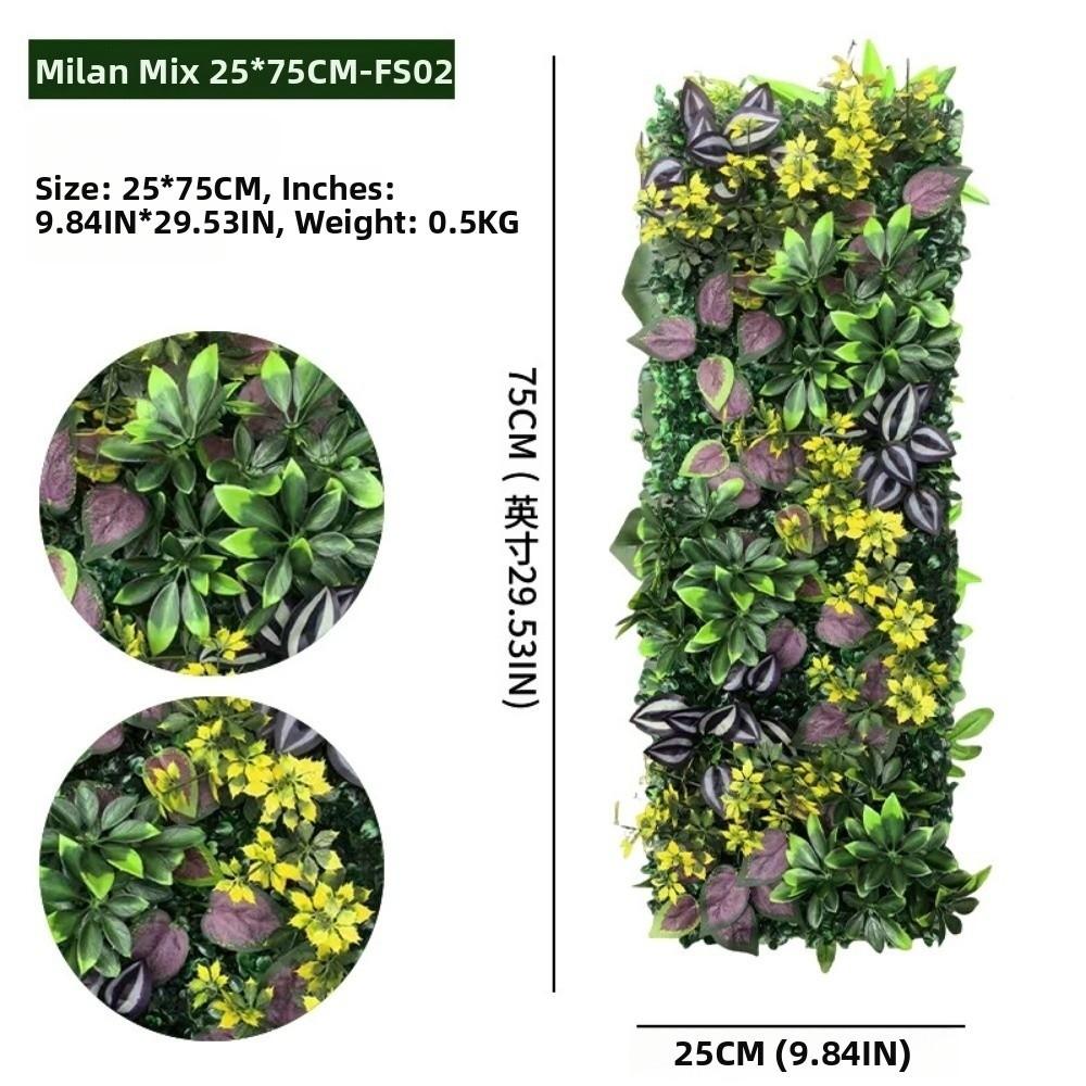 

Realistic Artificial Plant Grass Wall Vibrant Greenery Ivy Faux Jungle Grass Panel Rattan Leaves Branches