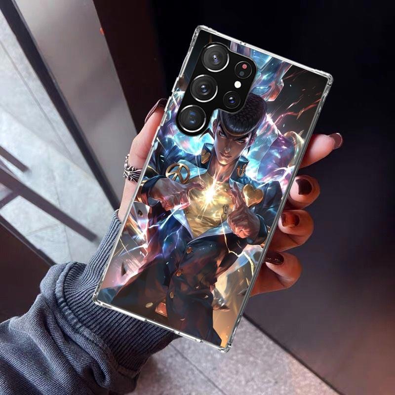 JoJo Adventure Higashikata Josuke Phone Case For Samsung Galaxy S26 S25 Edge S24 S23 Ultra S22 Plus S21 S20 FE Soft TPU Back Cov