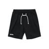 New Era Logo Drawstring Straight Loose Shorts Unisex Shorts Black 13086618