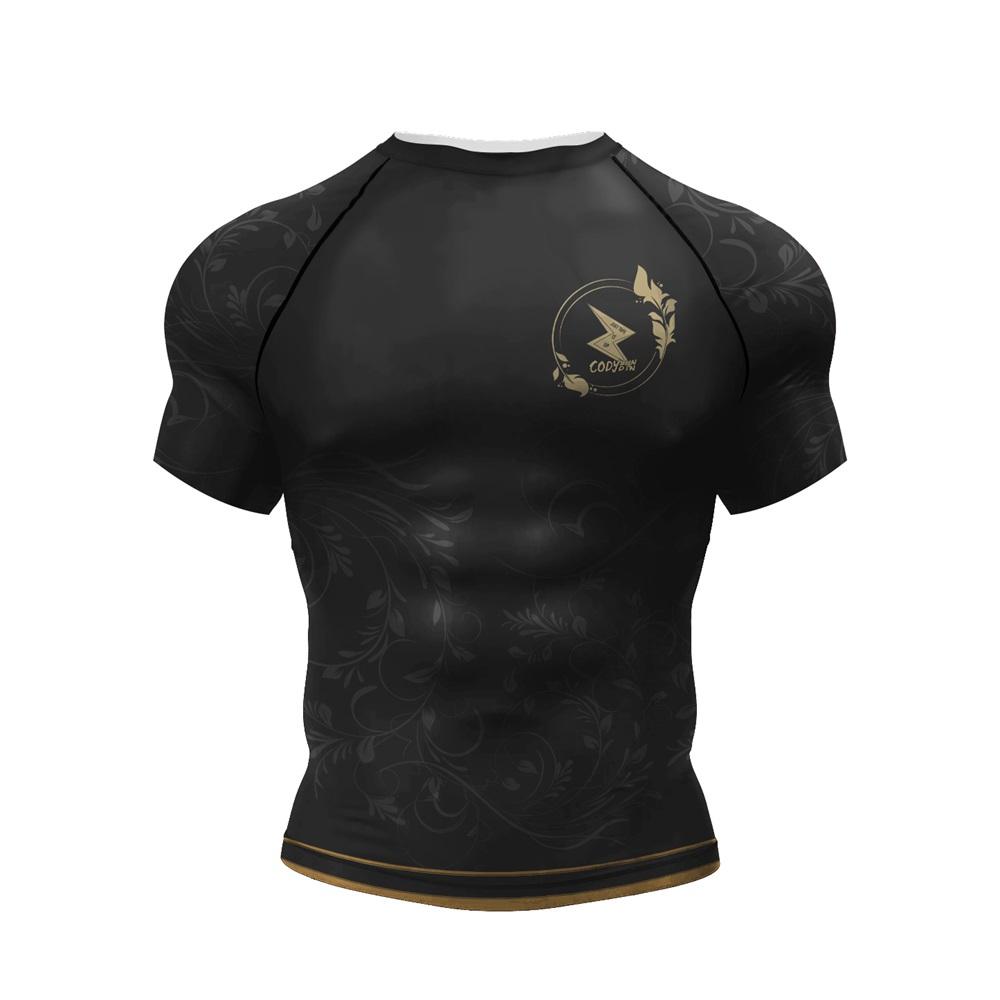 CODY LUNDIN MMA Shirt Short Sleeve Jiu Jitsu BJJ Rashguard for Men Tattoo Cool Sunscreen T Shirt Cycling Surfing Boxing Jersey