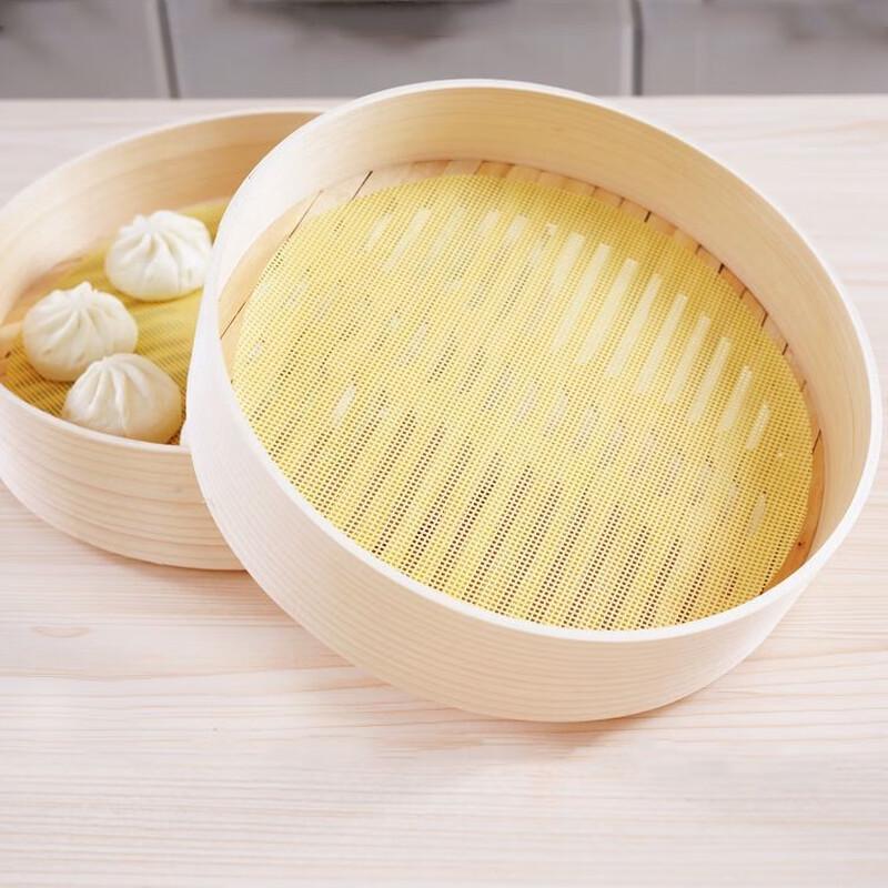 Teteng Yellow Round 18cm Silicone Steamer Mat