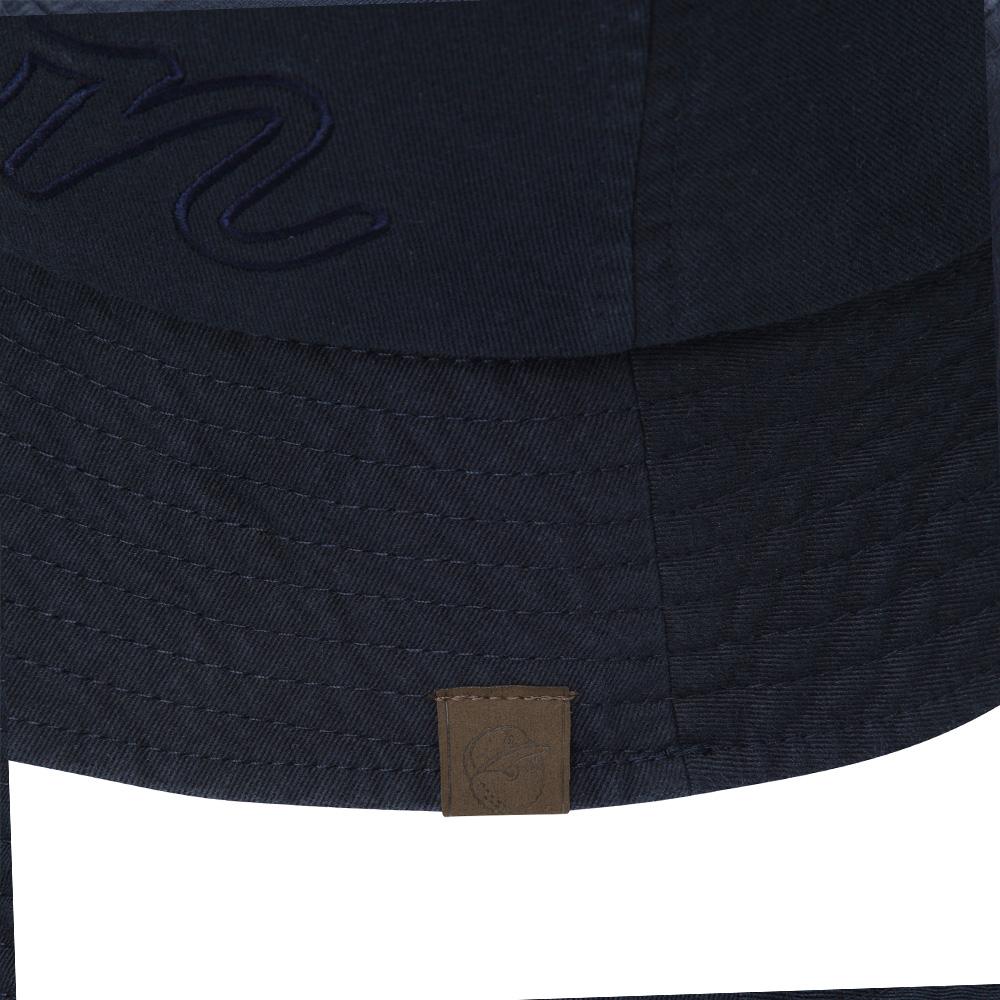 MALBON GOLF New Basic Logo Bucket Hat Navy