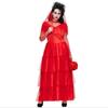 Halloween Costume Women Sexy Gothic Skull Bride Vampire Demon Zombie Dress Stage Performance