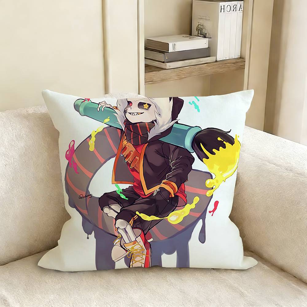 Fell Ink Sans U-Undertale Au Pillow Cover Sofa Cushion Cover Home Room Decoration Children Gift