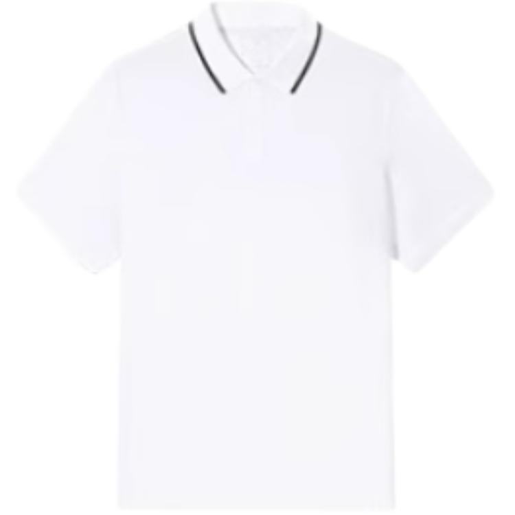

Anta Casual Simple Solid Color Breathable Sports Polo Shirt Men tops Pure-White 952527122-8