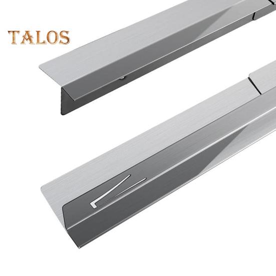 2 bucăți de acoperire din oțel inoxidabil pentru sobe de protecție rezistentă la căldură, lungime reglabilă, umplere pentru sobe, pentru kit de finisare pentru blatul cuptorului de bucătărie