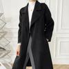 100% Wool Women Coat MODERN NEW SAGA Autumn Wool Long Coat Handmade Pea Coat Winter Warm Wool Long Jacket Overcoat