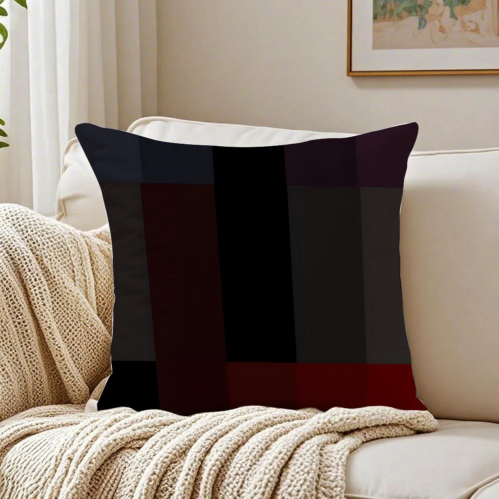 Dark Color Scheme Pillow High-End Sofa Cushion Cover Pillowcase Anti-Dustmite Living Room Sofa Decor Cushion Room